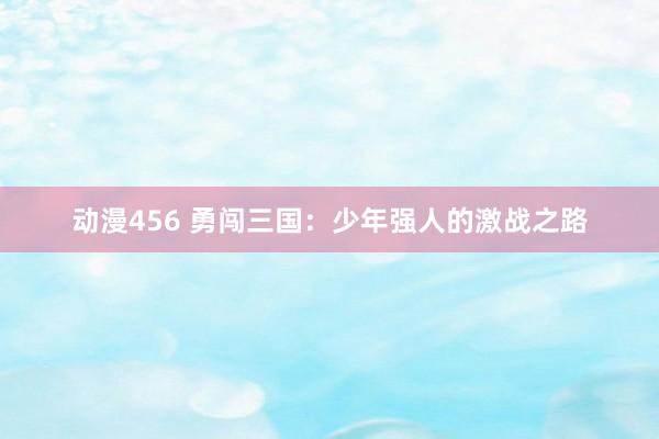 动漫456 勇闯三国：少年强人的激战之路