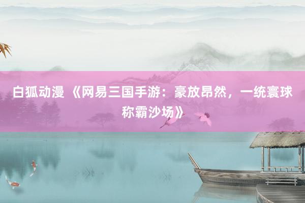 白狐动漫 《网易三国手游：豪放昂然，一统寰球称霸沙场》