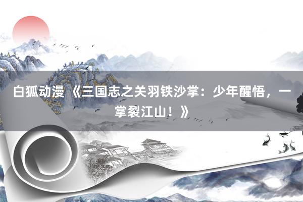 白狐动漫 《三国志之关羽铁沙掌：少年醒悟，一掌裂江山！》