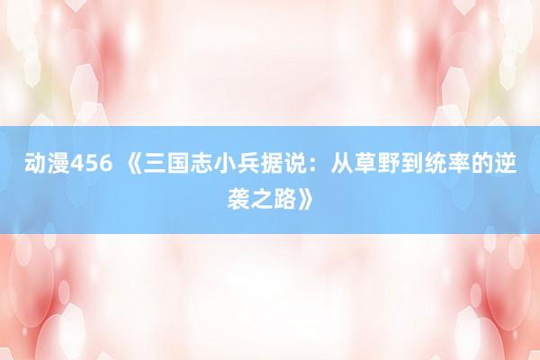 动漫456 《三国志小兵据说：从草野到统率的逆袭之路》